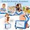 Magnetic Drawing Board Toddler Toys Gift for 2 3 Year Old Girls Boys, Sketch Writing Doodle Pad Age 2-4 Travel Games, Educational Learning Kids Toys for Toddlers Birthday (Blue)